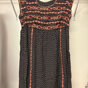 THML Anthropologie Embroidered Bohemian Dress Size Large